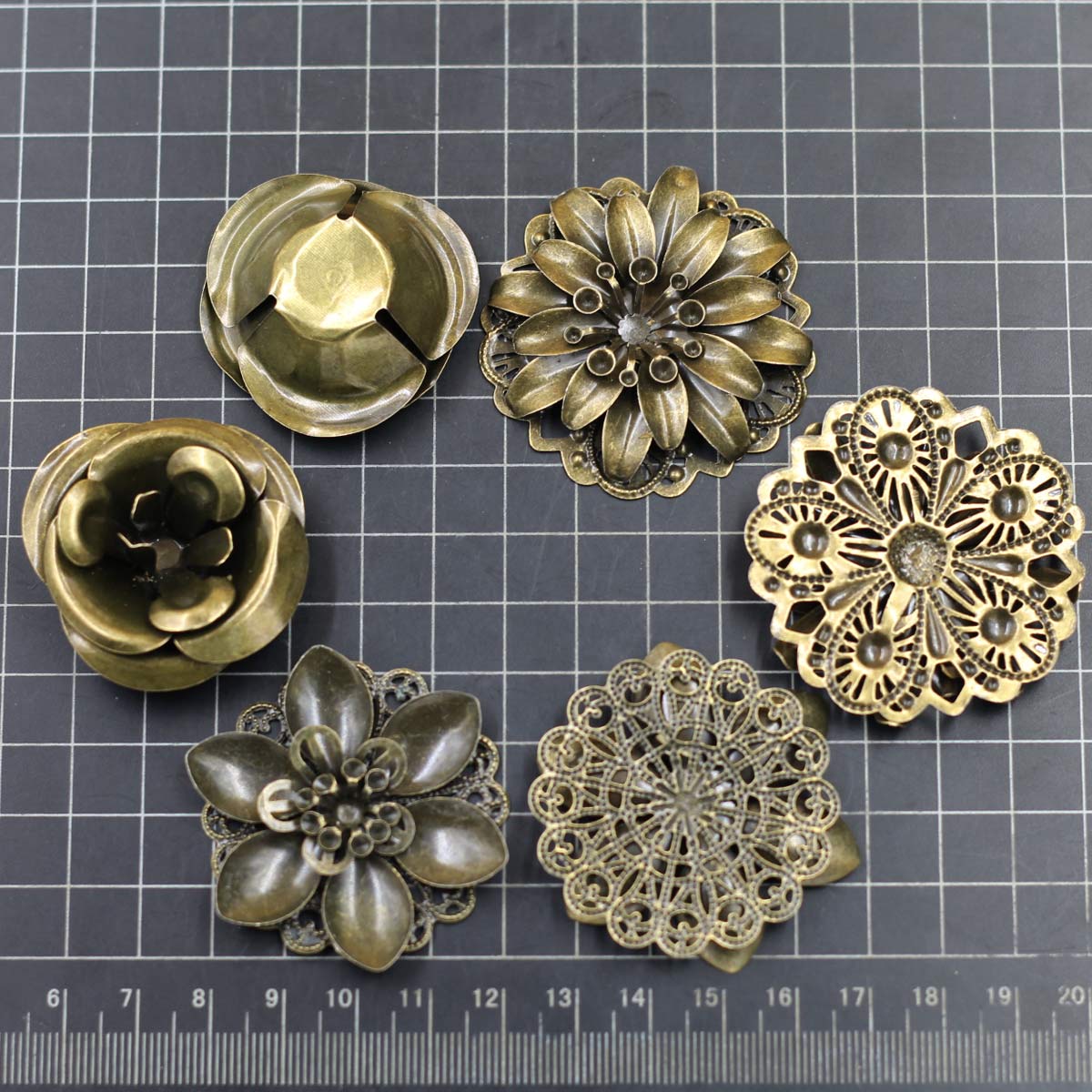 6Pcs Embellishments Combinatio - Embellish Craft avaliação e preço