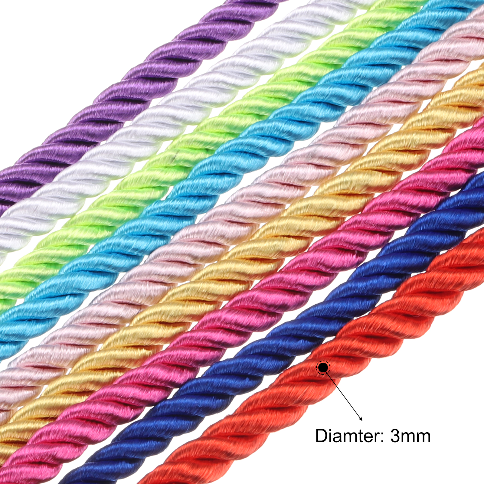 Uxcell Twisted Cord Trim 5 Yar - Cord Trim Twisted avaliação e preço