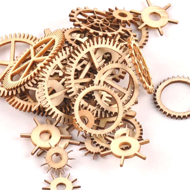 20-40mm 36pcs Unfinished Wood  - Embellishments For Scrapbooking avaliação e preço