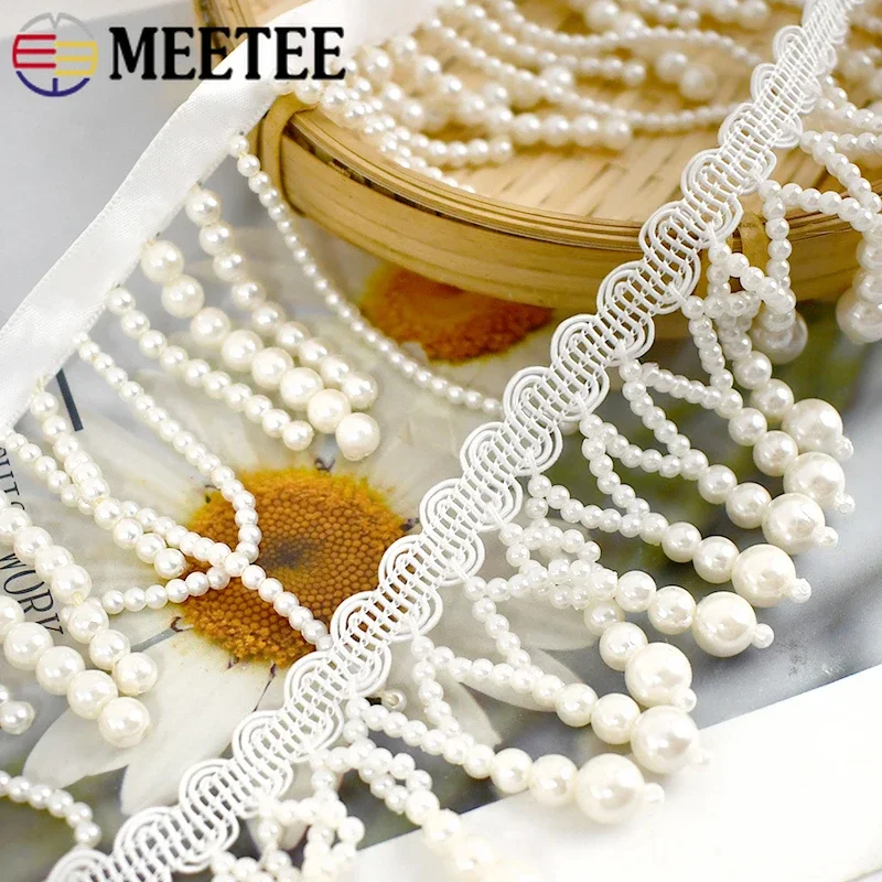 1/2Yards Pearl Beaded Tassel F - Fringe Ribbon Sewing avaliação e preço