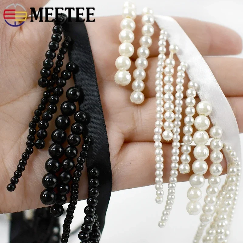 1/2Yards Pearl Beaded Tassel F - Fringe Ribbon Sewing avaliação e preço