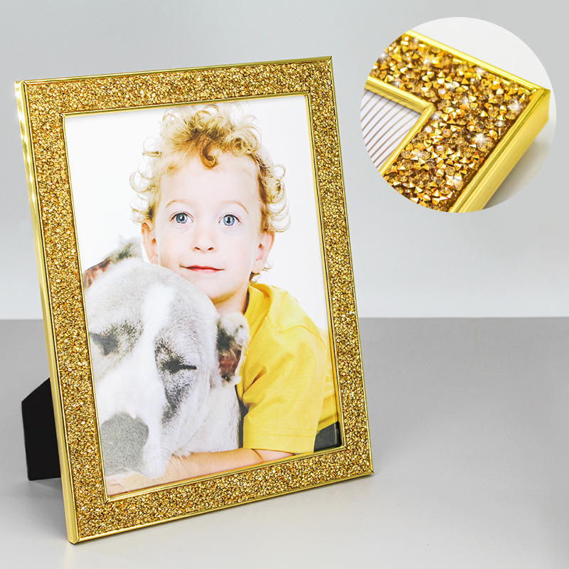 7-Inch Metallic Plated Picture - Sequin Fabric Panel avaliação e preço