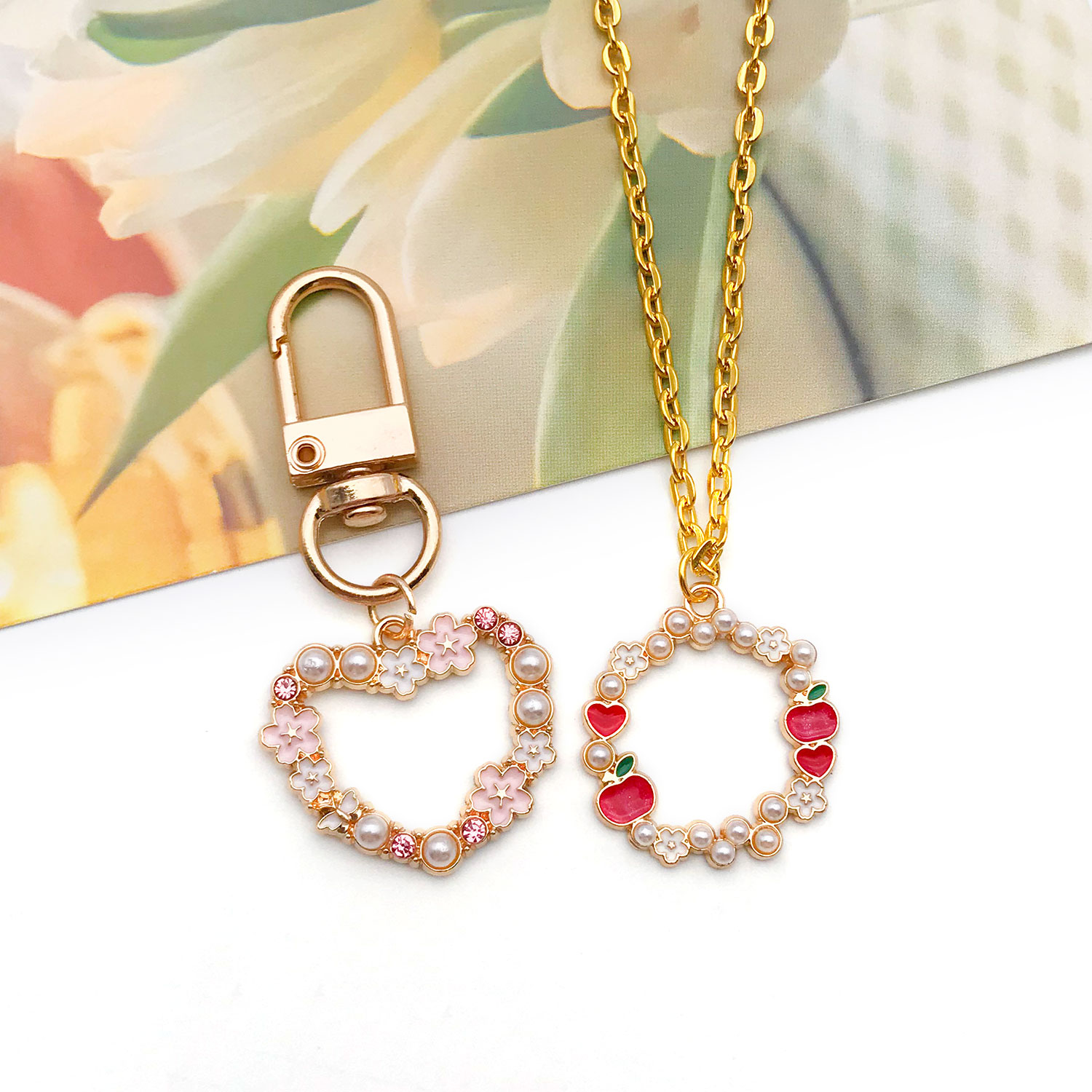6/12pcs Enamel Openwork Charm  - Embellishment Crafts avaliação e preço