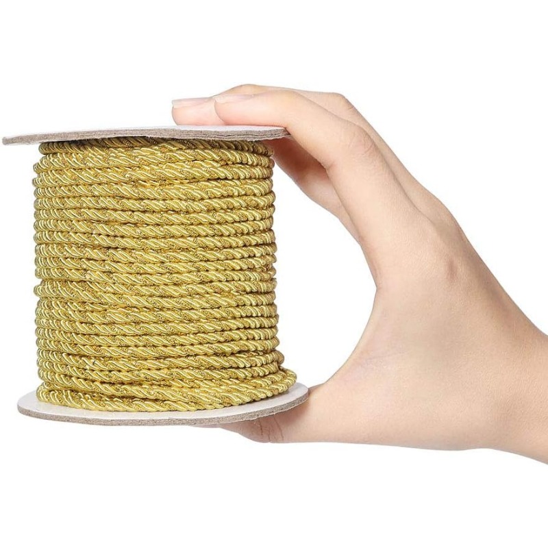 3mm / 35 Yards Metallic Twiste - Cord Trim Twisted avaliação e preço