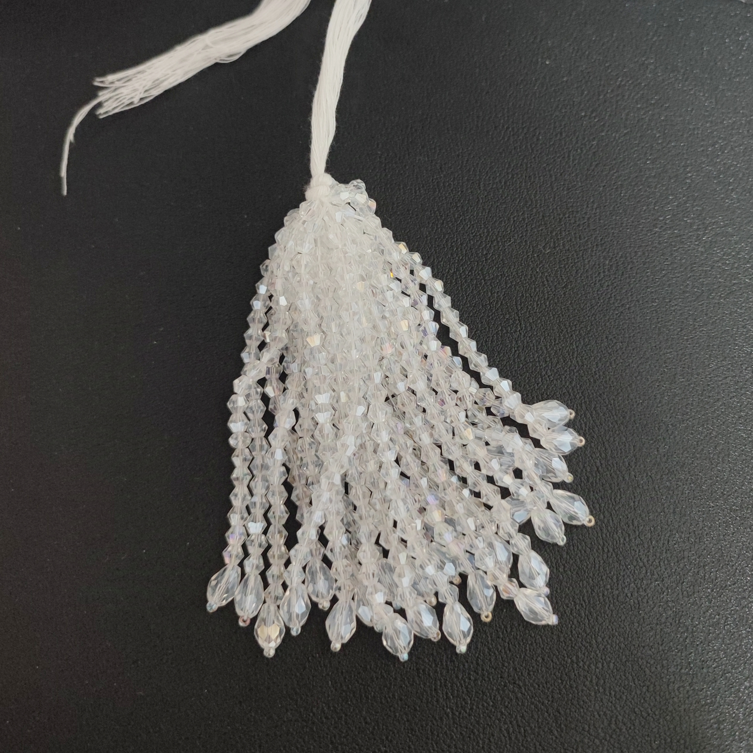 8.5cm Wide Individual Crystal  - Beaded Trim Fringe avaliação e preço