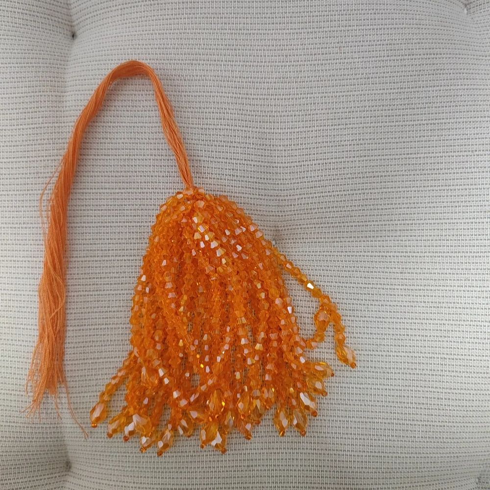 8.5cm Wide Individual Crystal  - Beaded Trim Fringe avaliação e preço