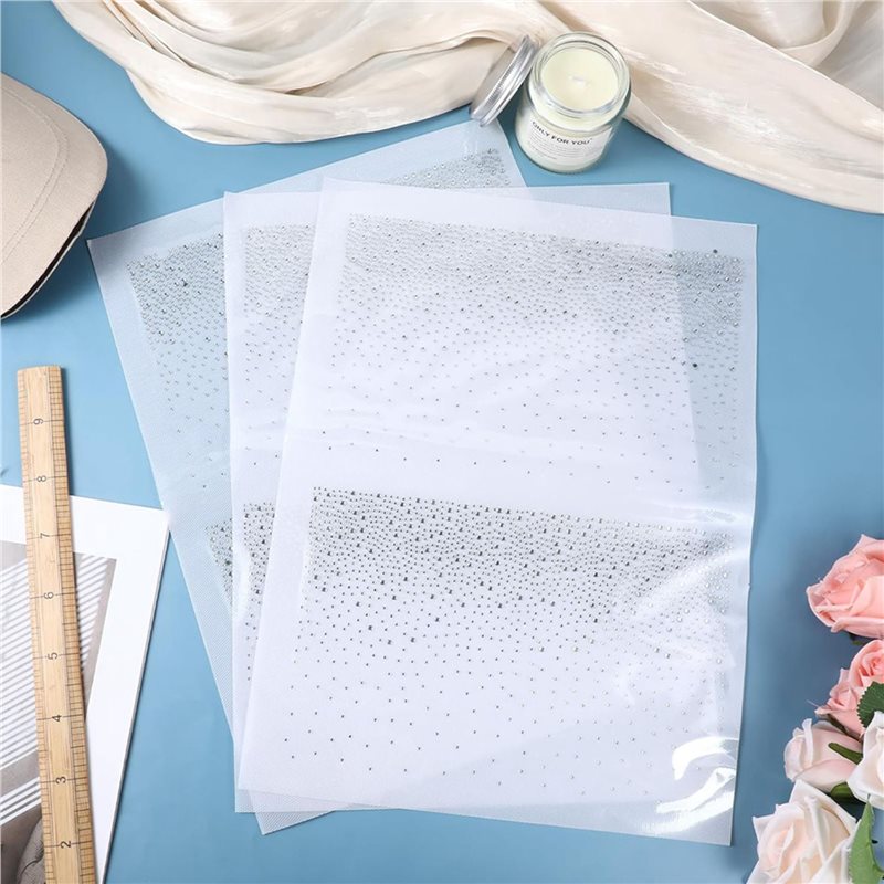 18 Sheets Iron On Rhinestone T - Hotfix Rhinestone Sheet avaliação e preço