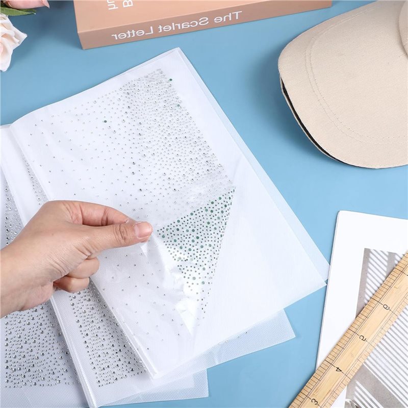 18 Sheets Iron On Rhinestone T - Hotfix Rhinestone Sheet avaliação e preço