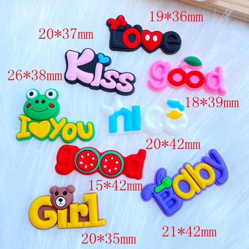 20pcs New Mini Lovely Letters  - Embellishment Glue Craft avaliação e preço