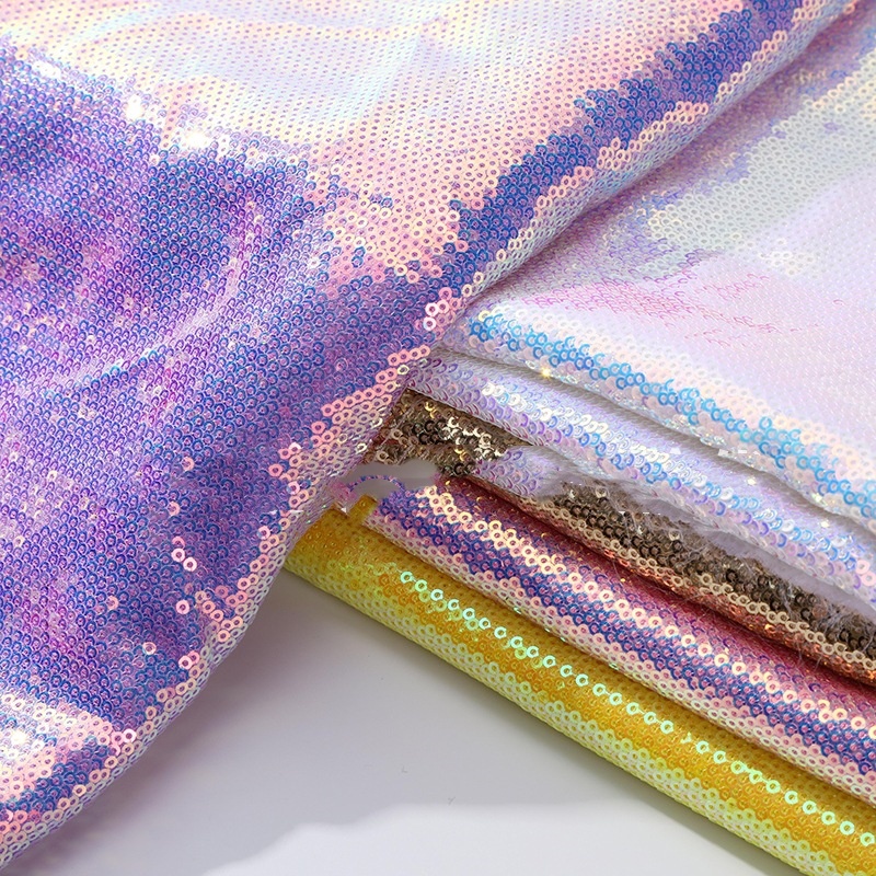 Dense Sequin Glitter Fabric fo - Sequin Fabric Panel avaliação e preço