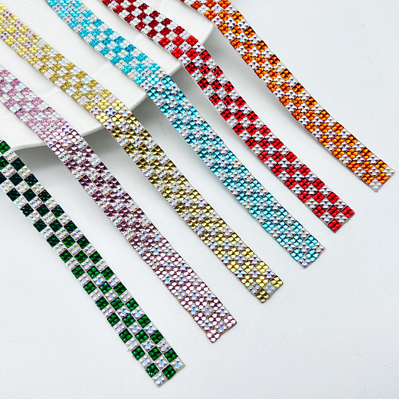 Self-Adhesive Rhinestone Strip - Embellishment Glue Craft avaliação e preço