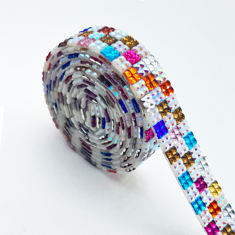 Self-Adhesive Rhinestone Strip - Embellishment Glue Craft avaliação e preço