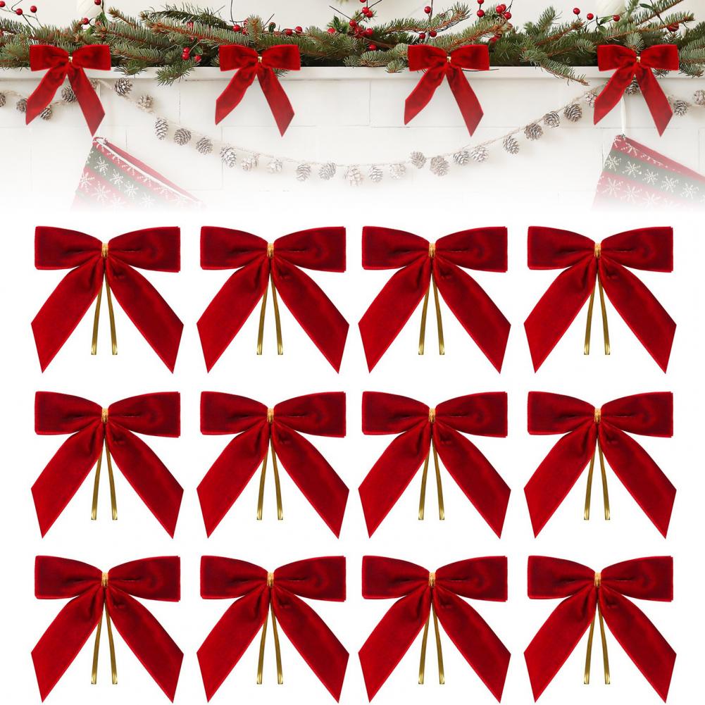 Christmas Bow Embellishment Ch - Christmas Craft Embellishment avaliação e preço