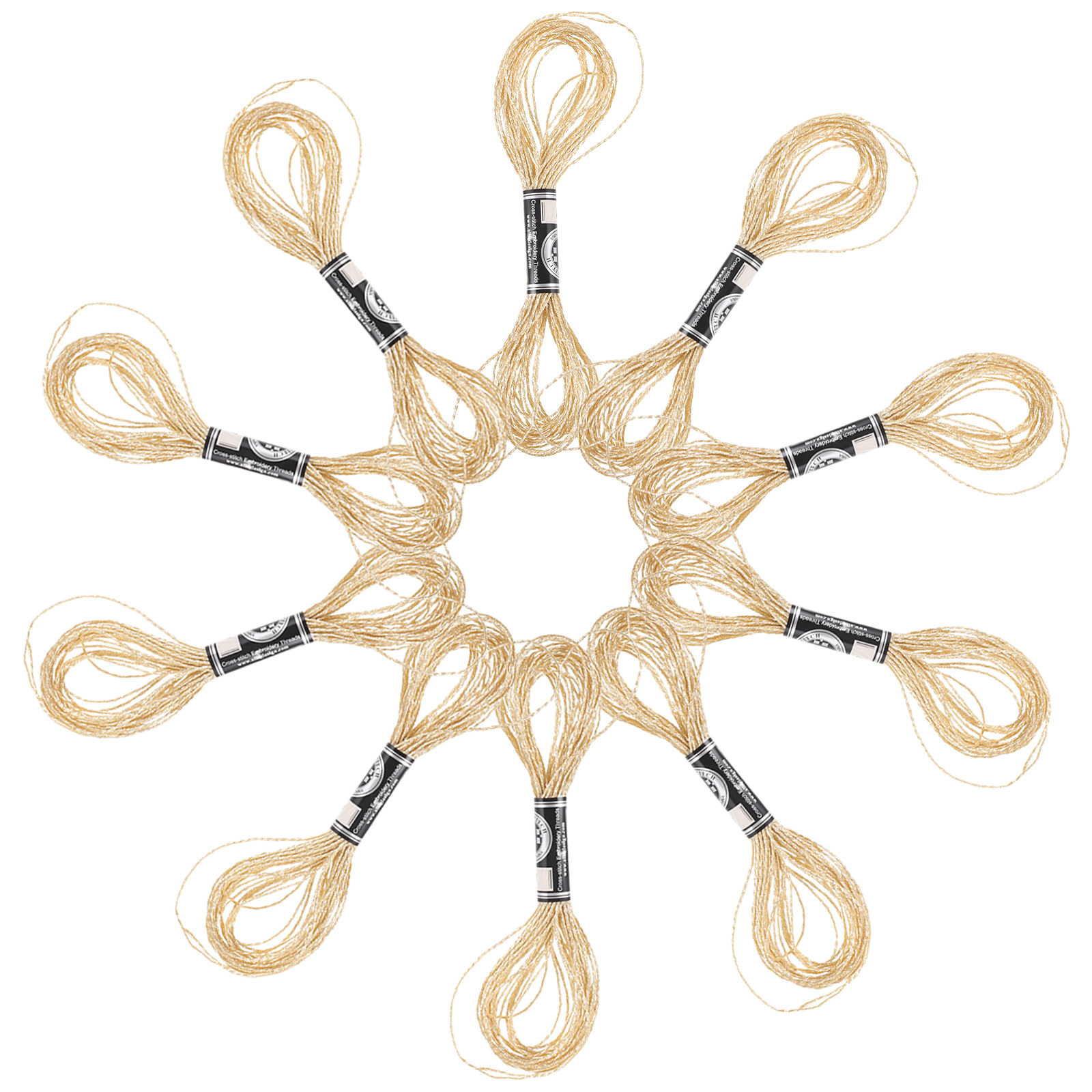 12Pcs Metallic Embroidery Thre - Embroidery Craft avaliação e preço