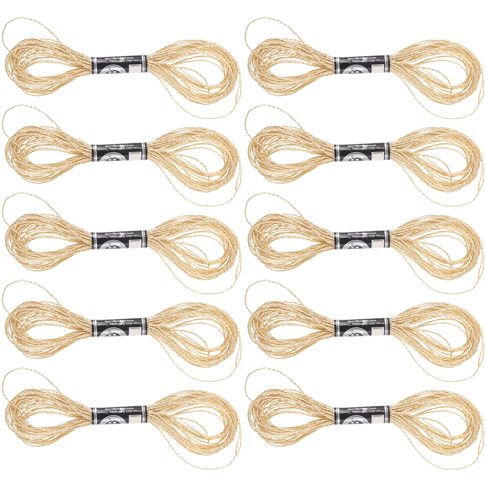 12Pcs Metallic Embroidery Thre - Embroidery Craft avaliação e preço
