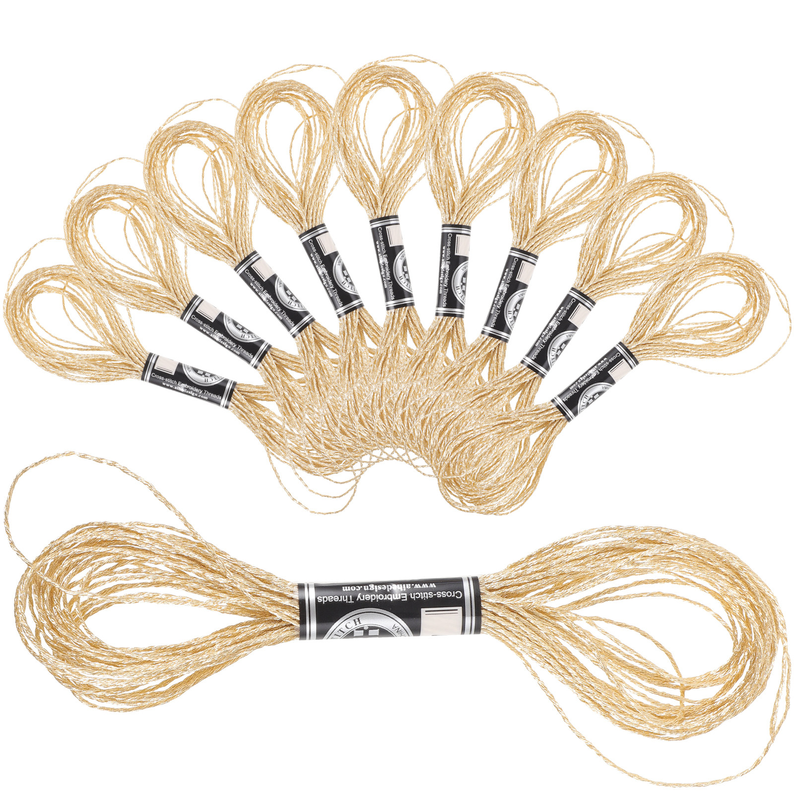 12Pcs Metallic Embroidery Thre - Embroidery Craft avaliação e preço