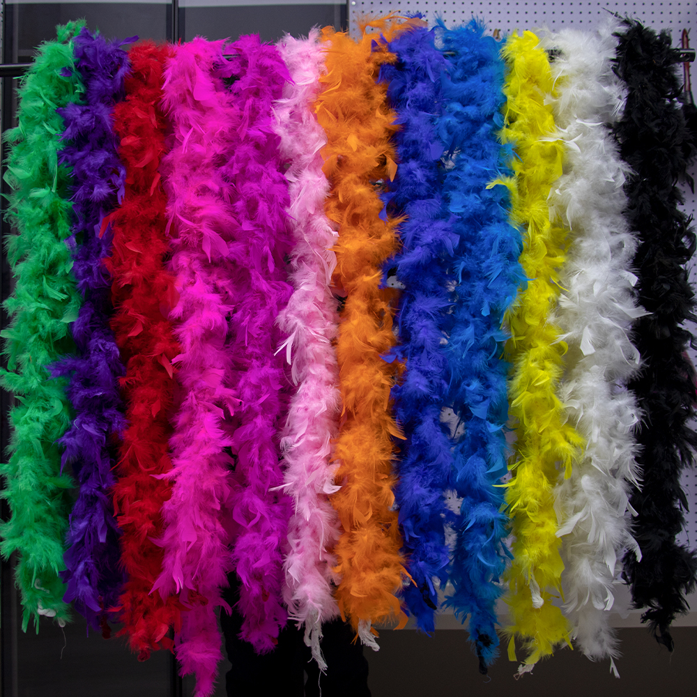 2 Meters Turkey feathers boa 3 - Feather Trim Marabou avaliação e preço