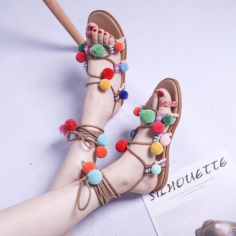 Women's Sandals Able and Elega - Tassel Fringe Trim avaliação e preço
