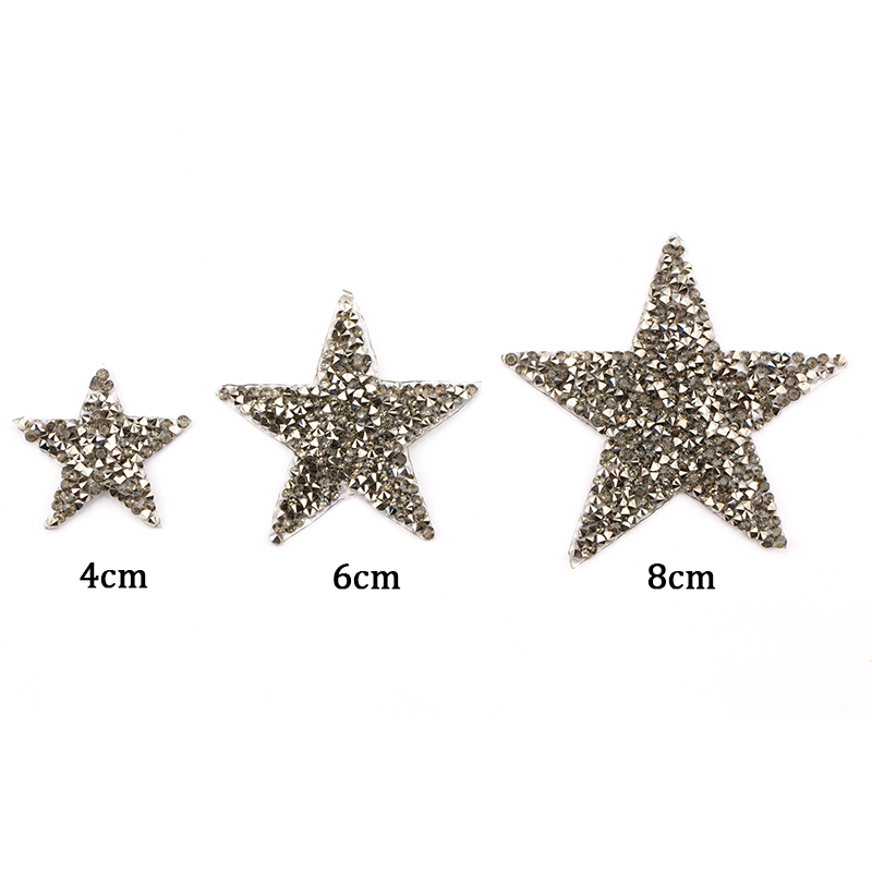 4/6/8cm Hotfix Jet Hematite St - Hotfix Rhinestone Sheet avaliação e preço
