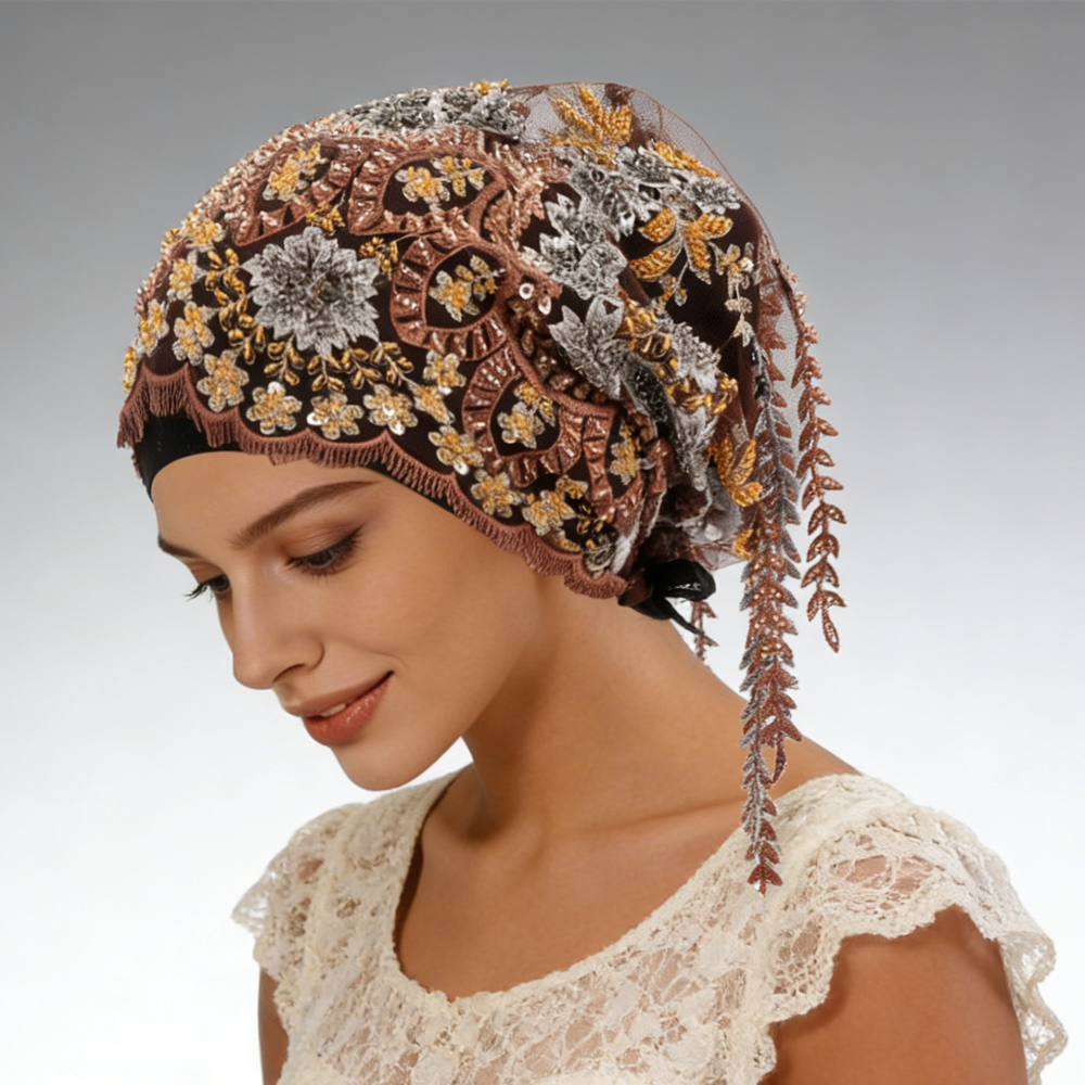 New Ethnic Tassel Headscarf Be - Tassel Fringe Trim avaliação e preço