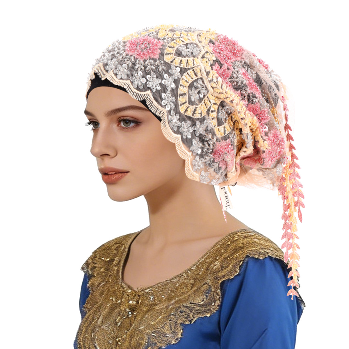 New Ethnic Tassel Headscarf Be - Tassel Fringe Trim avaliação e preço