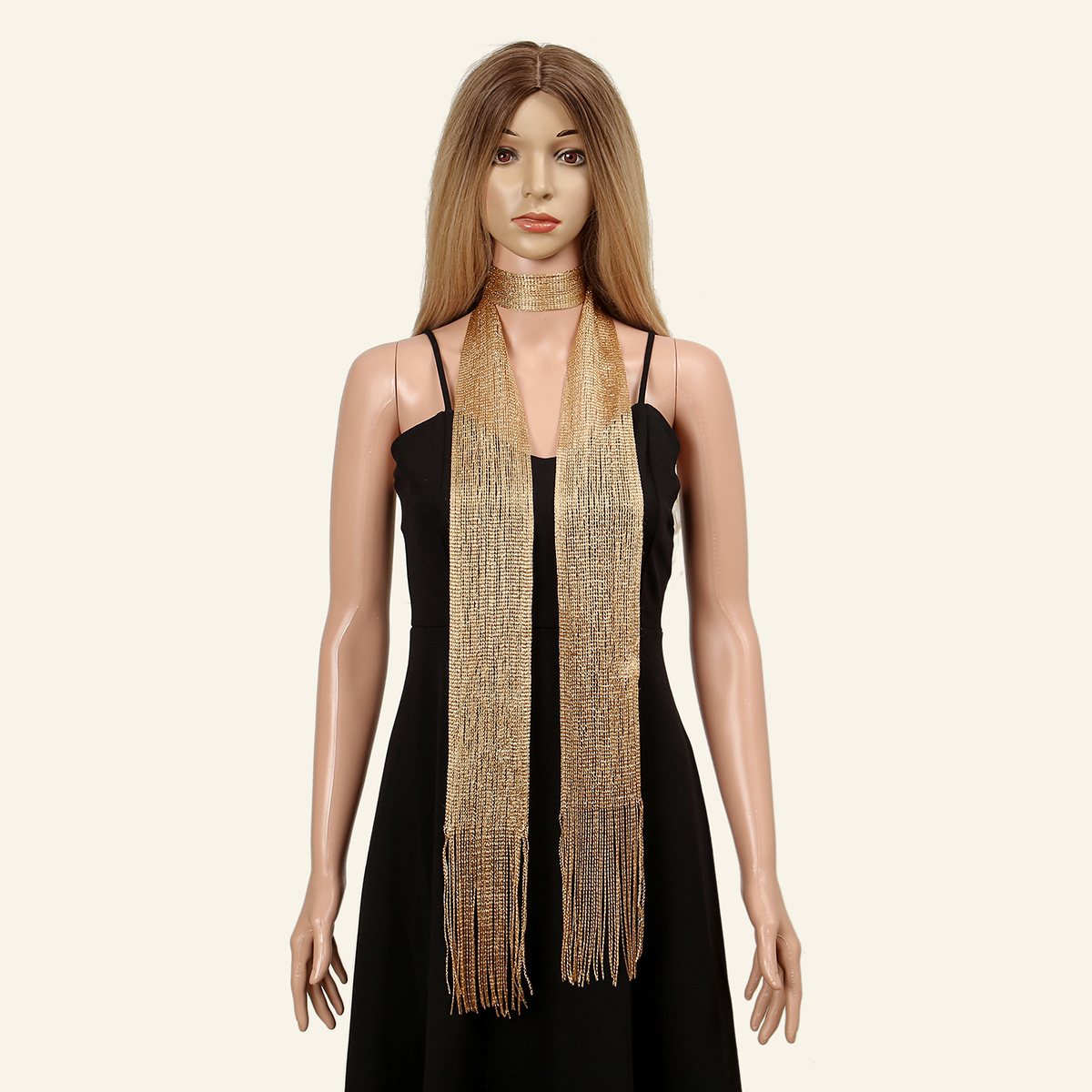 New Fashion Gold Silver Shiny  - Tassel Fringe Trim avaliação e preço