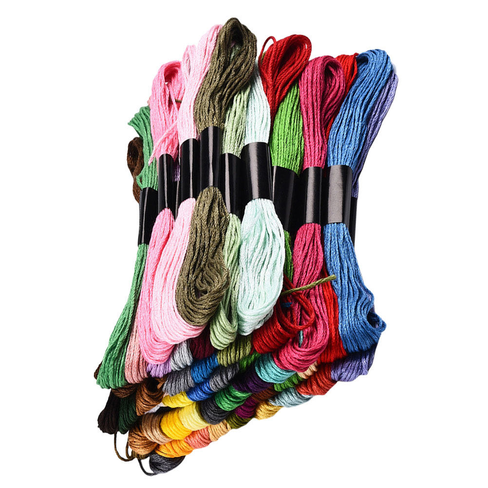 50 Bundles Cross Stitch Floss  - Embroidery Craft avaliação e preço