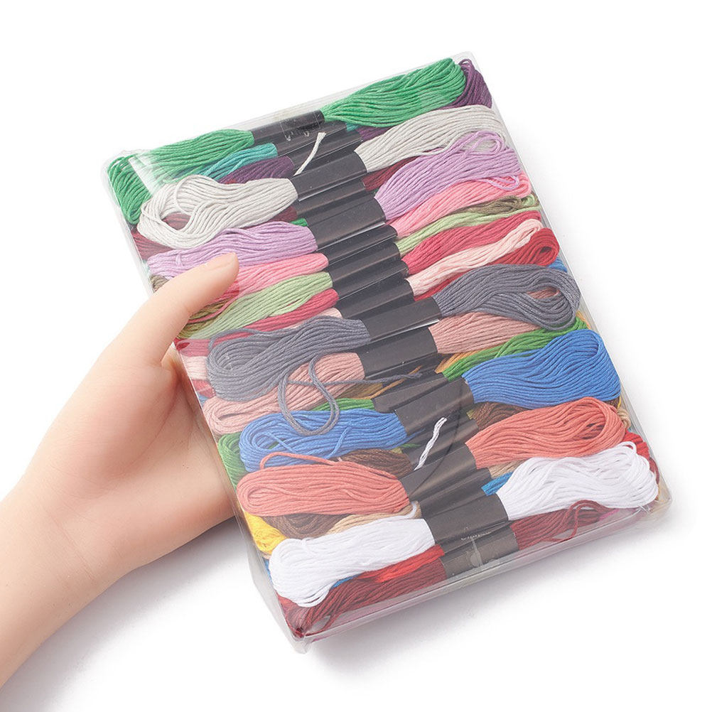 50 Bundles Cross Stitch Floss  - Embroidery Craft avaliação e preço