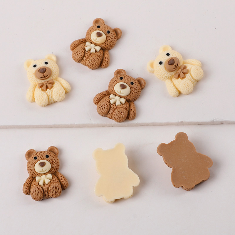 10/30/50pcs Resin Teddy Bear C - Embellishments For Scrapbooking avaliação e preço