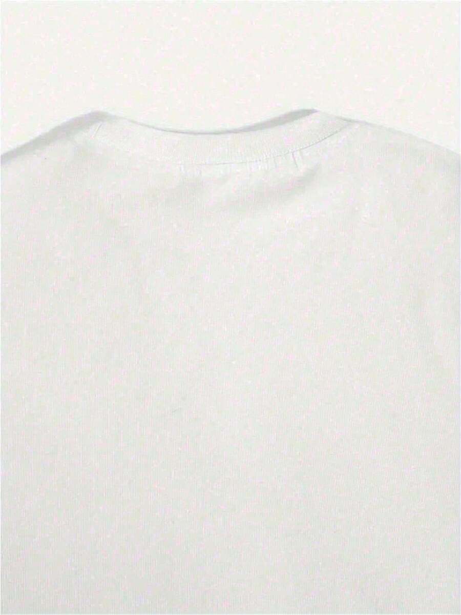 White Womens Round Neck Tee Fe - Embellish Knit avaliação e preço