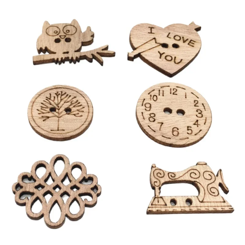 50pcs Wooden Craft Embellishme - Christmas Craft Embellishment avaliação e preço