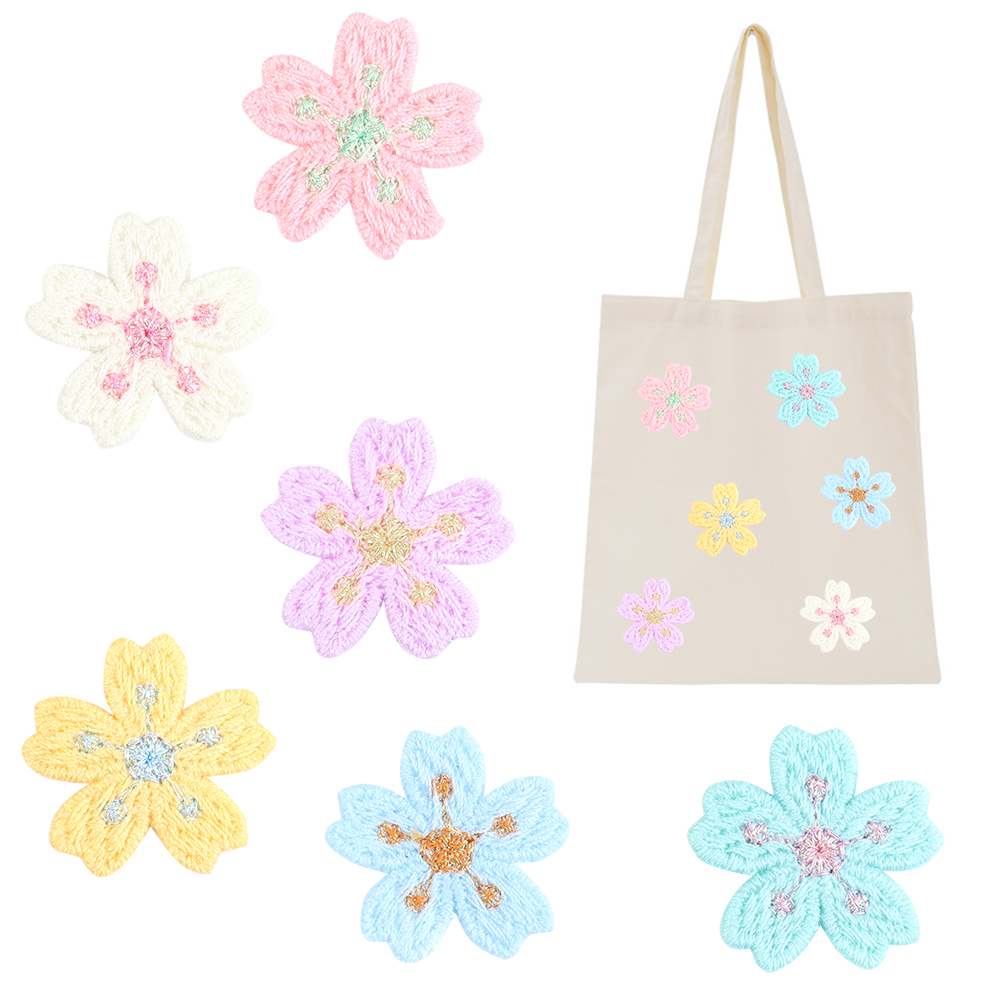 20pcs/lot Colorful 2.4cm Embro - Applique Patch Flower avaliação e preço