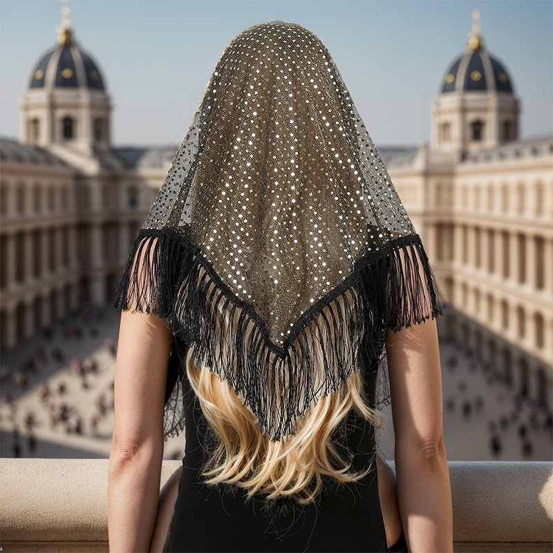 2024 Fashion Triangle Scarf Ha - Tassel Fringe Trim avaliação e preço